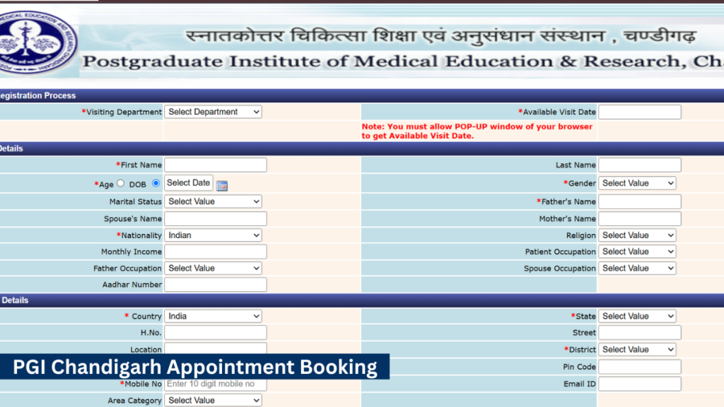 PGI Chandigarh Appointment